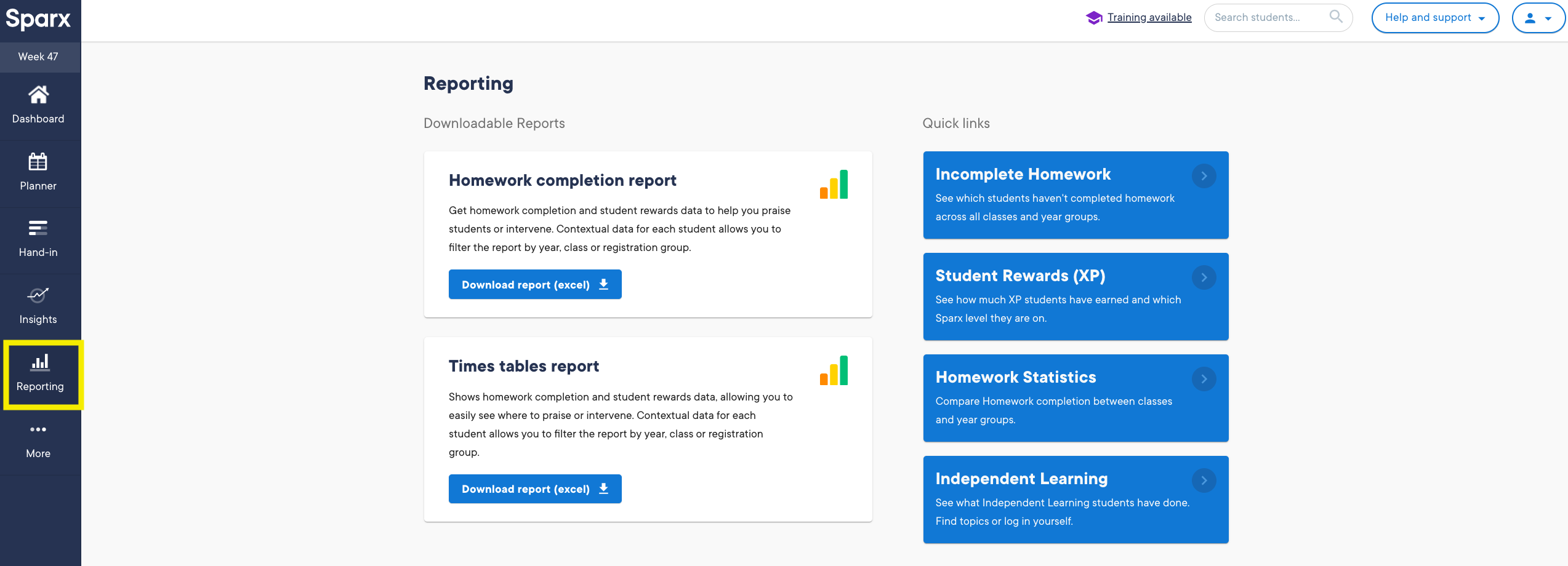 homework completion report card comment